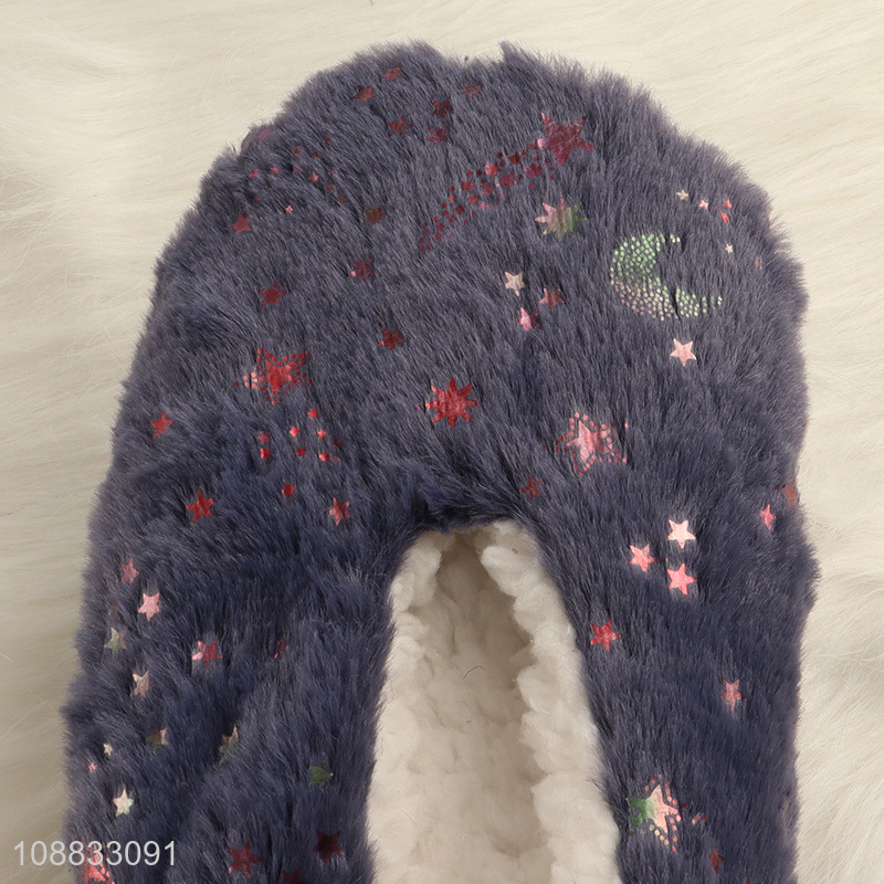 Wholesale winter warm women slippers plush house slippers