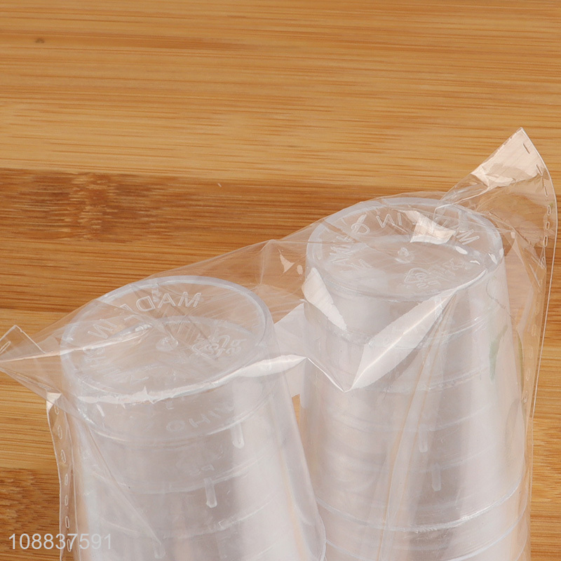 Wholesale 20pcs clear disposable plastic cups for parties picnic