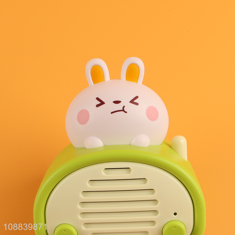 Wholesale 2 in 1 cartoon rabbit bluetooth microphone speaker for kids