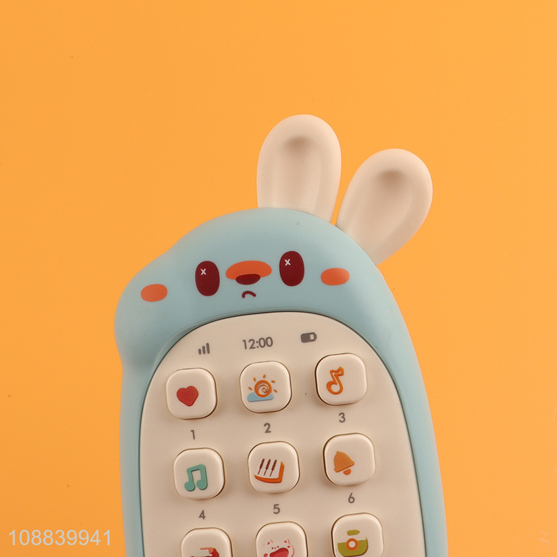 Wholesale cartoon rabbit baby mobile phone toy early education toy