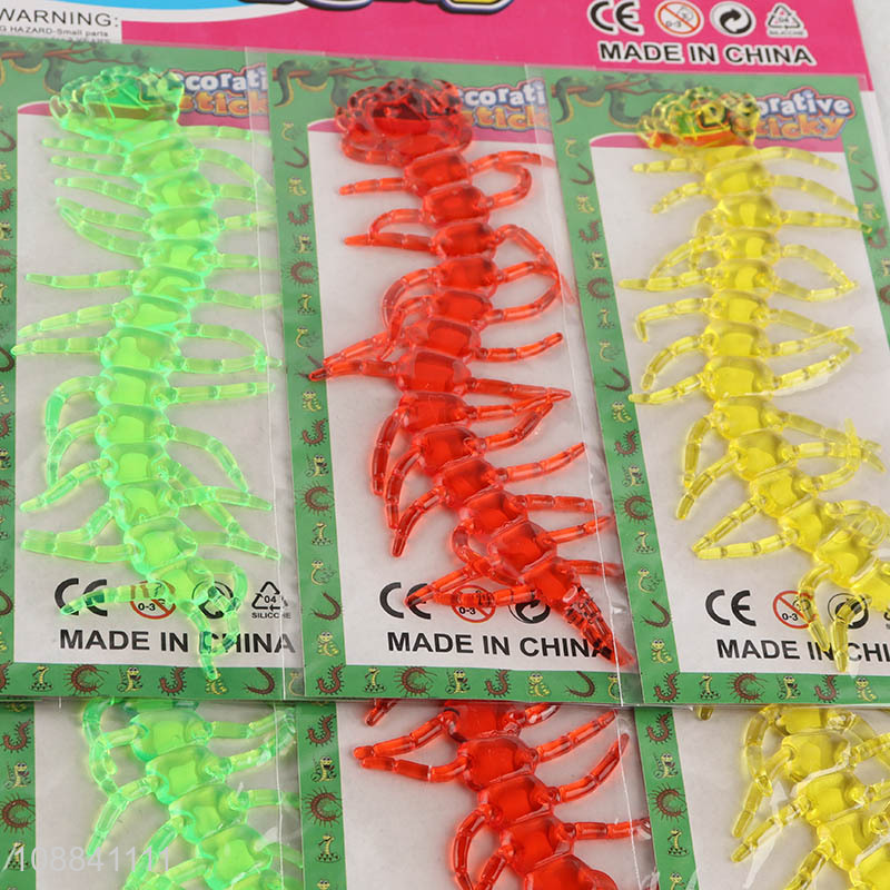 High Quality 12 Pieces Strechy Sticky Toy Sticky Centipedes