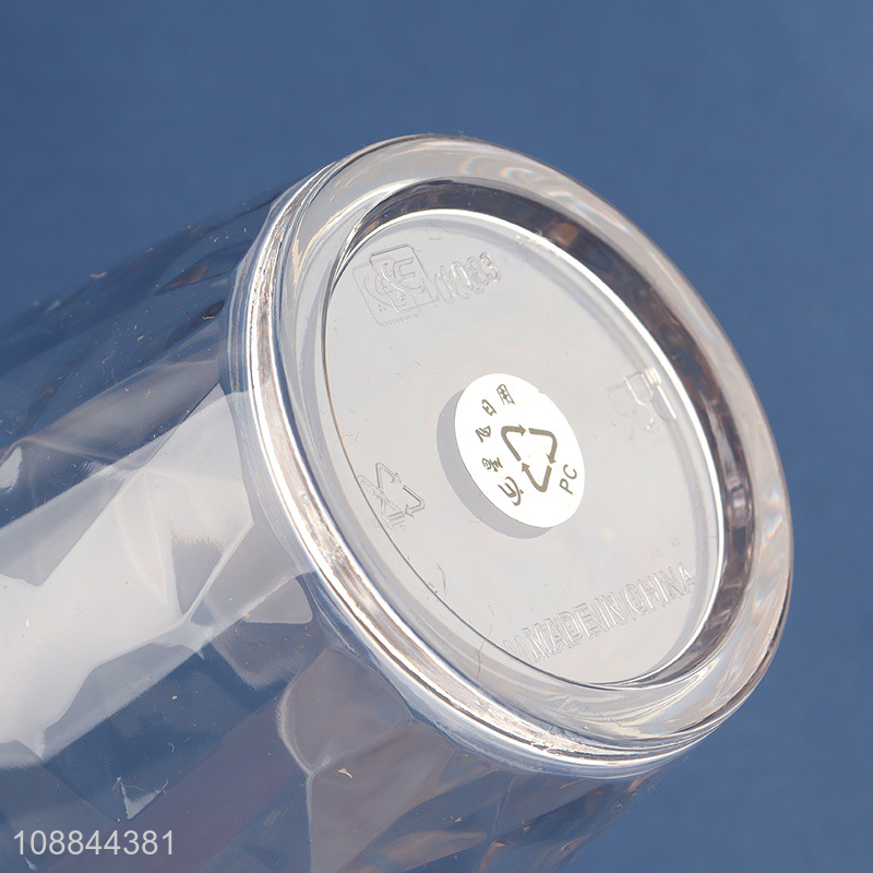 Factory Supply Clear Acrylic Plastic Reusable Drinking Glasses