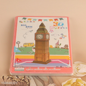 Best selling big ben 3d puzzle toy educational toys wholesale