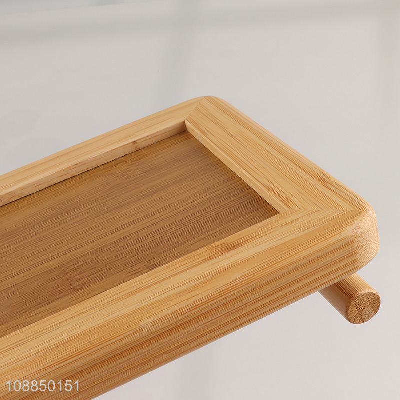 Top selling rectangle home bamboo serving tray wholesale