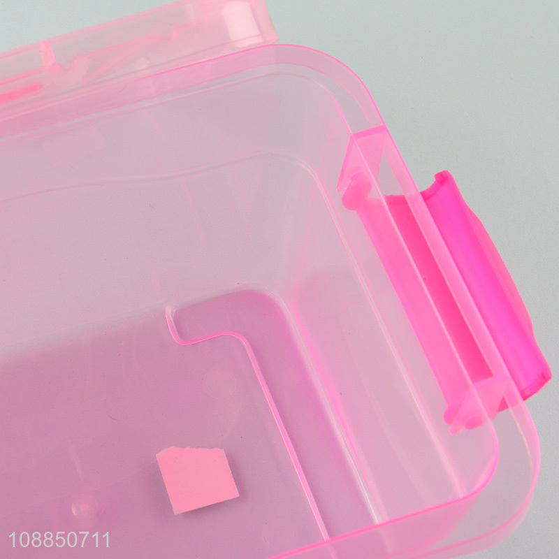 Good quality transparent multi-function plastic storage box with handle