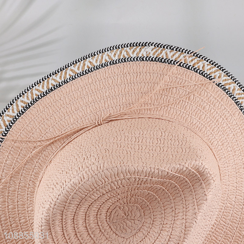 Most popular fashionable ladies outdoor beach hat straw hat