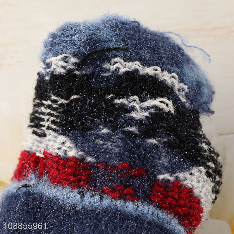Hot selling kids winter warm gloves cute cartoon knit gloves