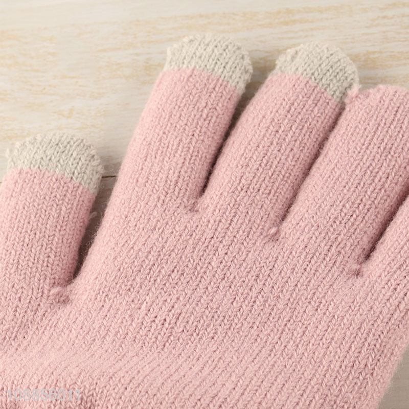 Factory price men women winter warm gloves touch screen gloves