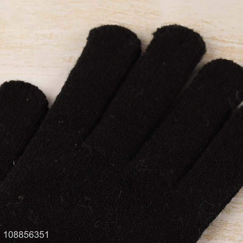 High quality winter gloves stretchy knitted gloves for men women