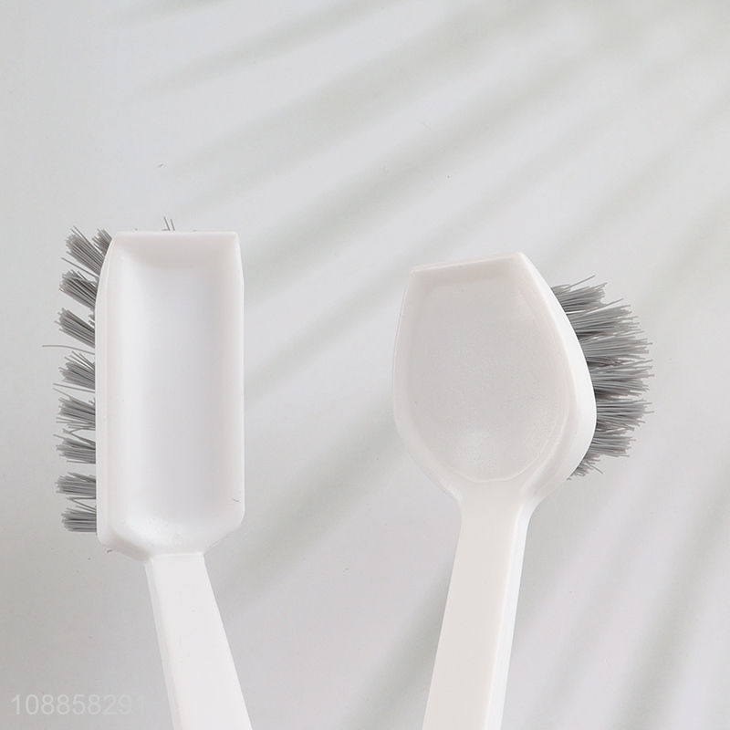 China supplier 2pcs pot brush cleaning brush with long handle