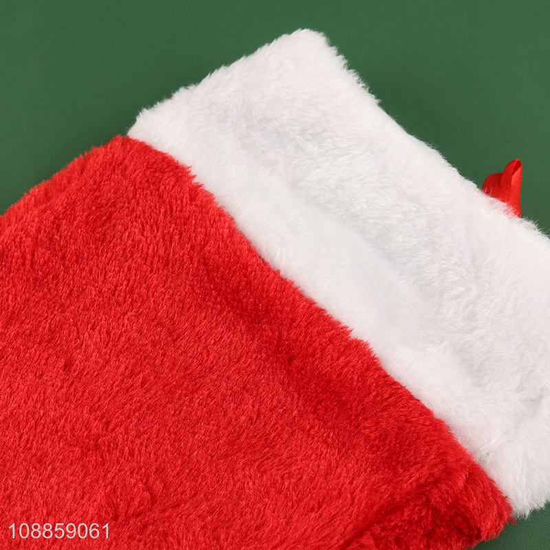 Wholesale Plush Christmas Stockings Hanging Socks for Christmas Decor