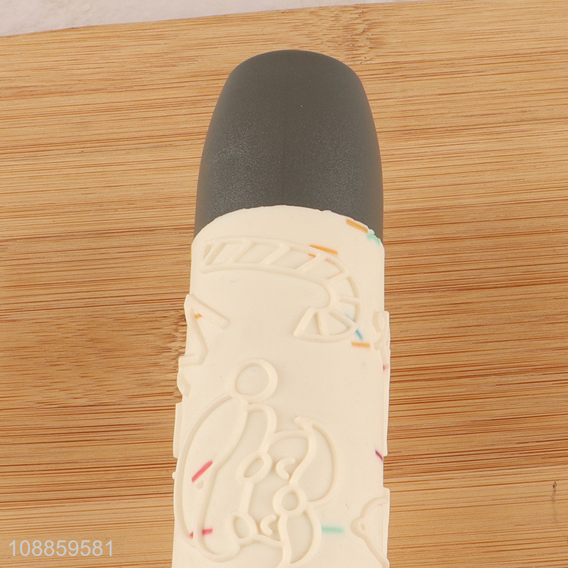 New style silicone cookie embossing rolling pin pastry dough rolling pin