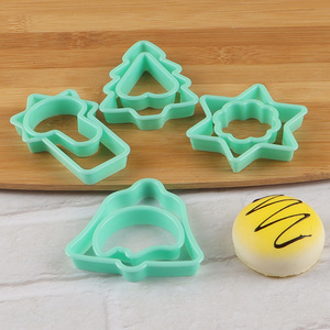 High quality 8-piece food grade plastic cookie cutter set for baking