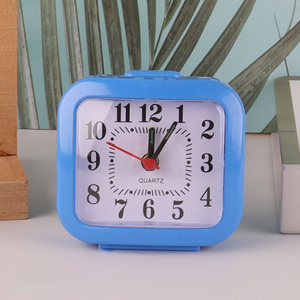 Top quality blue students alarm clock table clock for sale