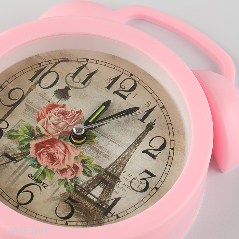 New product pink home students alarm clock table clock for sale