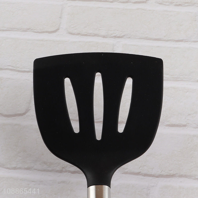 Good quality food grade silicone slotted spatula turner cooking utensils