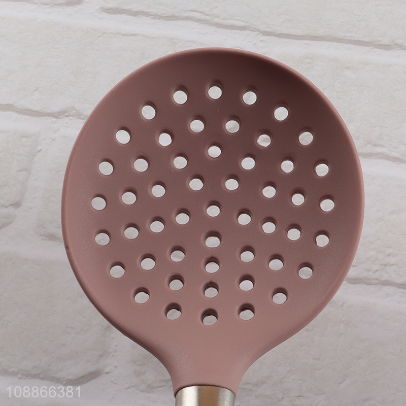 China imports silicone skimmer strainer slotted spoon cooking utensils