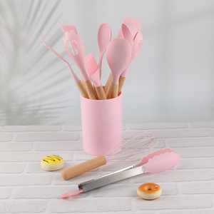 Hot sale 12-piece heat resistant non-stick silicone cooking utensils set