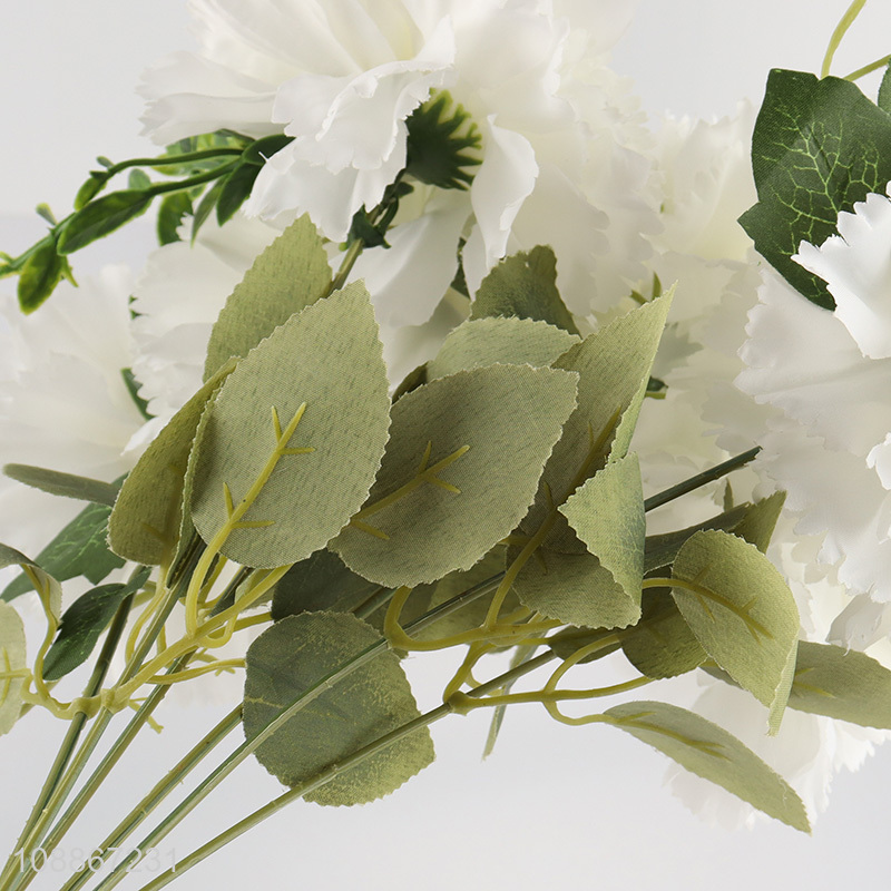 Online wholesale natural white indoor artificial flower for decoration