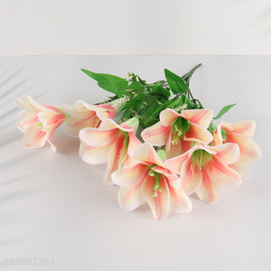 Yiwu factory artificial flower lily flower fake flower