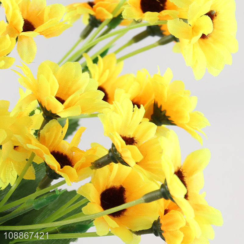 Top sale natural fake sunflower artificial flower for home decor