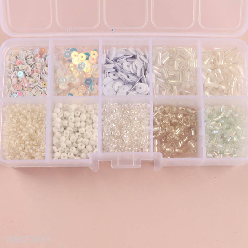 Good quality pop beads diy jewelry bracelet making kit with plastic storage case