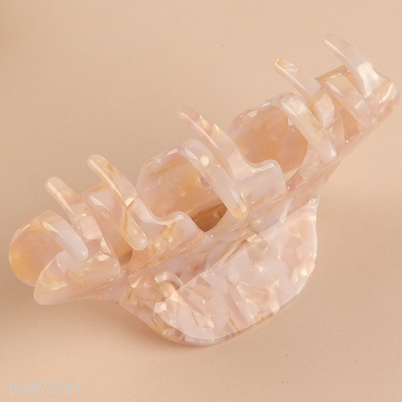 China imports durable sturdy cellulose acetate hair claw clips wholesale