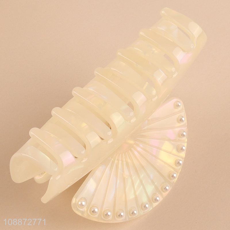 High quality elegant cellulose acetate hair claw clips for women girls