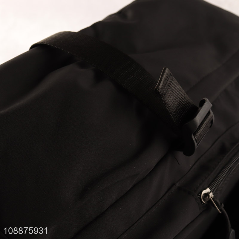 Factory price black men large capacity polyester sports bag casual backpack
