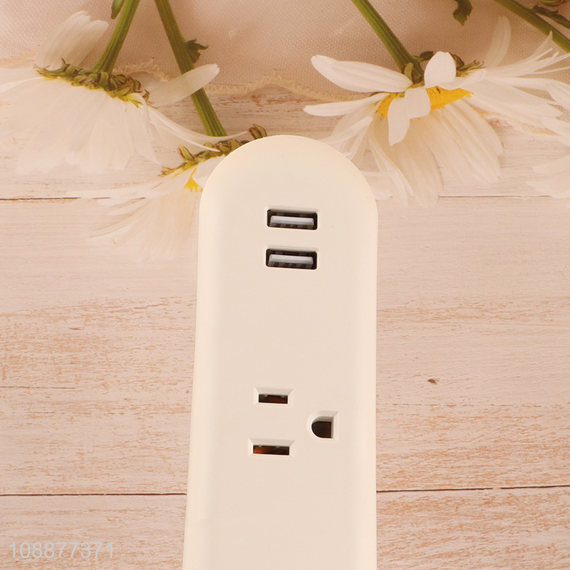 Wholesale 3Ft 15A 125V 1875W 6-Outlet Power Strip with 2 USB Ports