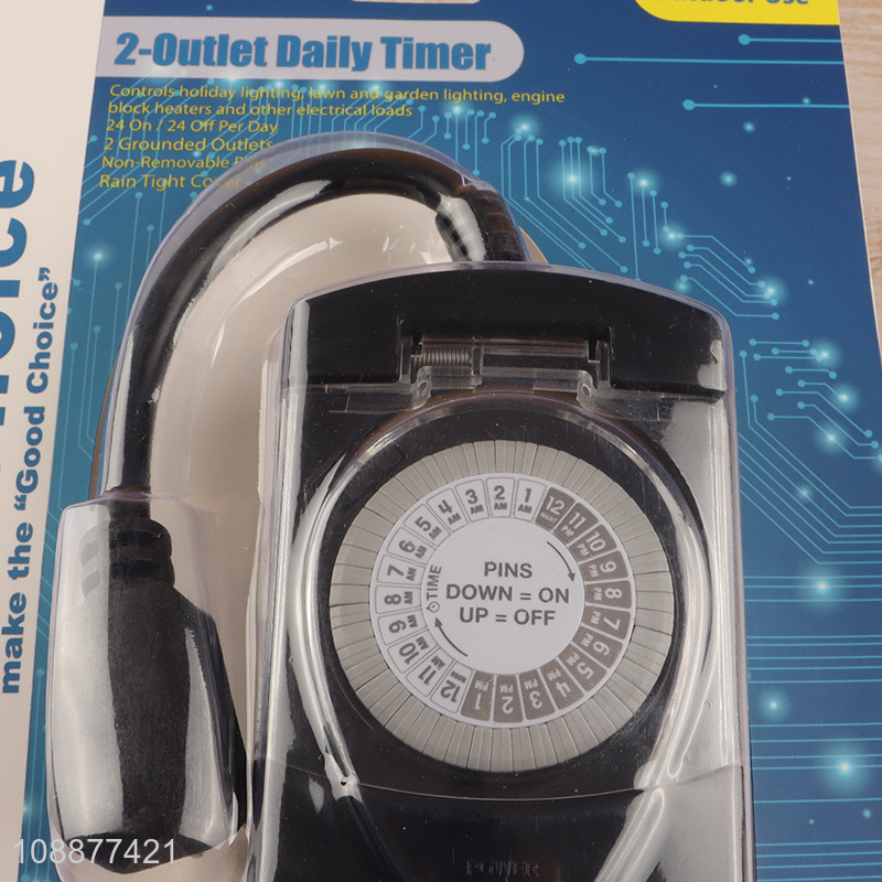 New Product 24 Hour Outdoor Mechanical Timer Outlet for Pool Pump