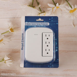 China Imports Swivel Surge Protector Wall Adaptor with 6 Swivel Outlets
