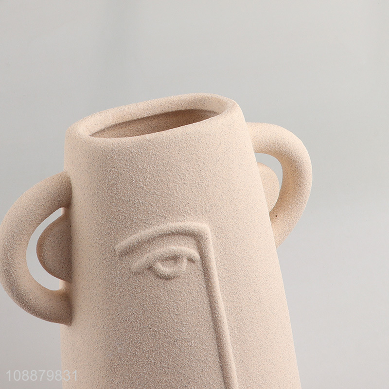 Wholesale Unique Ceramic Face Vase for Home Office Tabletop Decor