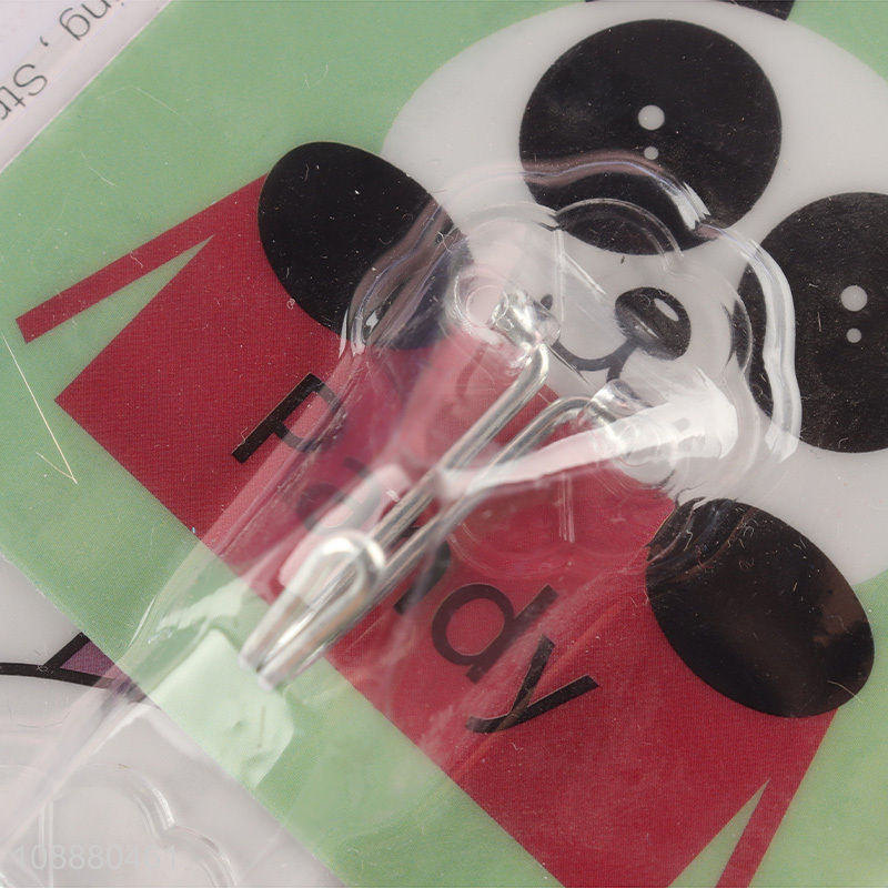 Best quality panda printed traceless sticky hook for home