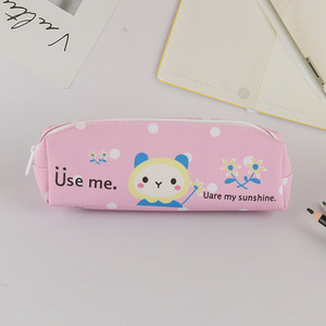 Yiwu market cartoon stationery pencil bag with zipper