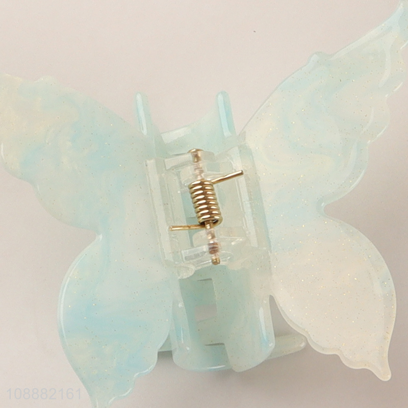 High Quality Strong Hold Acrylic Butterfly Hair Claw Clips Hair Clamps