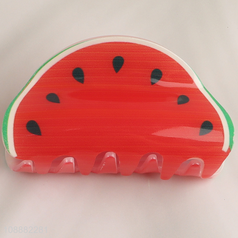 Good Quality Cute Watermelon Hair Claw Clips Fruit Hair Clips for Women