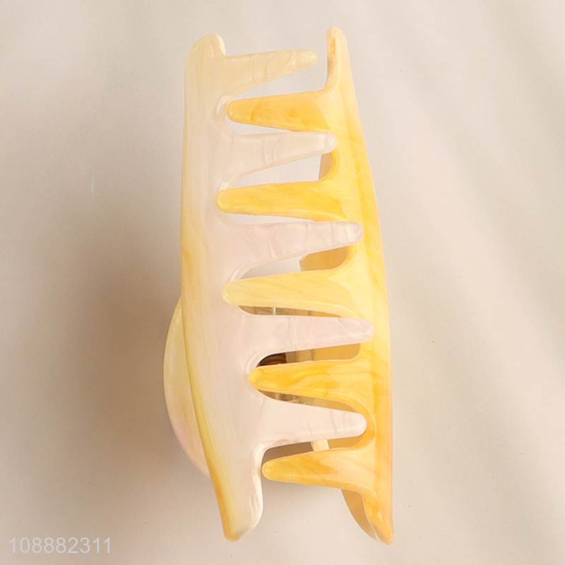 New Product Medium Elegant Non-Slip Acrylic Hair Claw Clips for Women