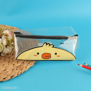 Popular products transparent cartoon students kids pencil bag