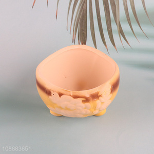 Low price ceramic garden supplies flower pot succulent pot for home