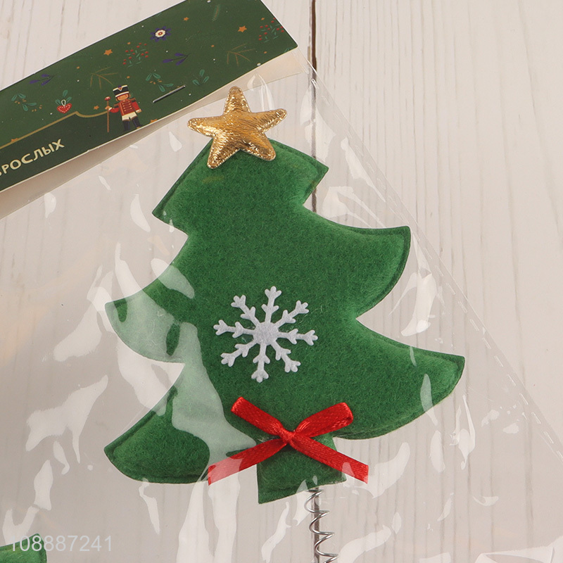 Good Quality Christmas Tree Headband Hair Hoop Christmas Party Favors