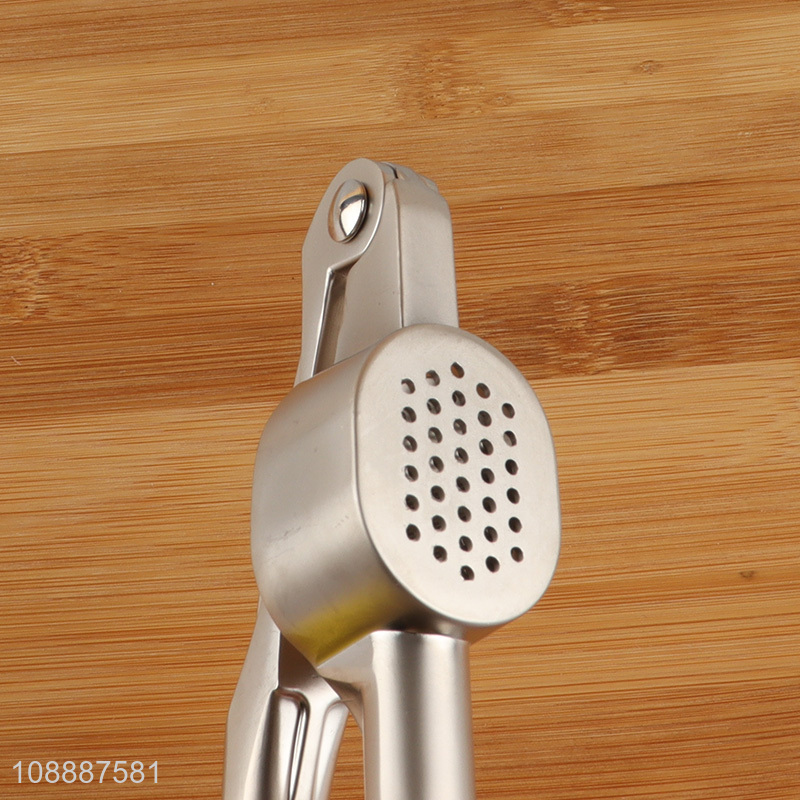 Wholesale metal garlic press mincer garlic crusher kitchen tool