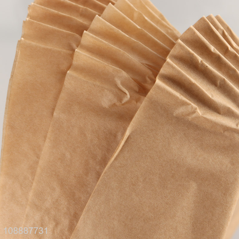 Factory supply 50pcs square food grade air fryer disposable paper liners