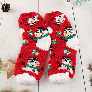 Good quality Christmas socks winter soft holiday slipper socks