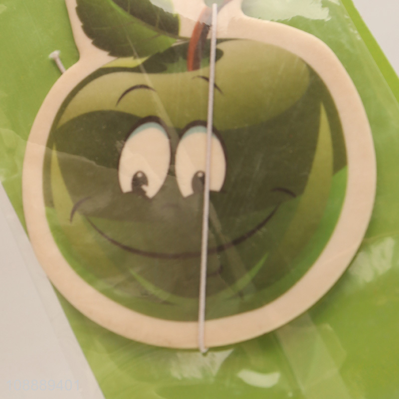 Factory Price Apple Scented Hanging Paper Car Freshener