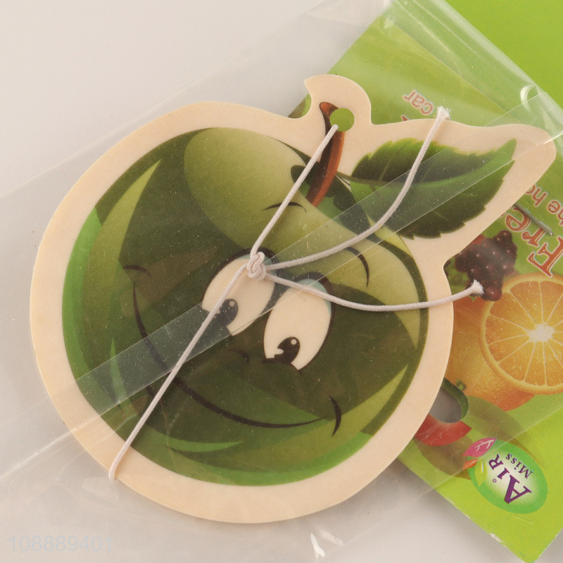 Factory Price Apple Scented Hanging Paper Car Freshener