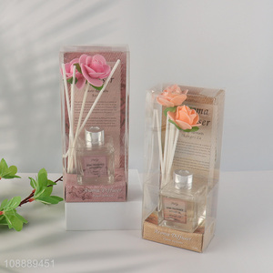 New Arrival 50ml Rose Flower Reed Diffuser Set for Room