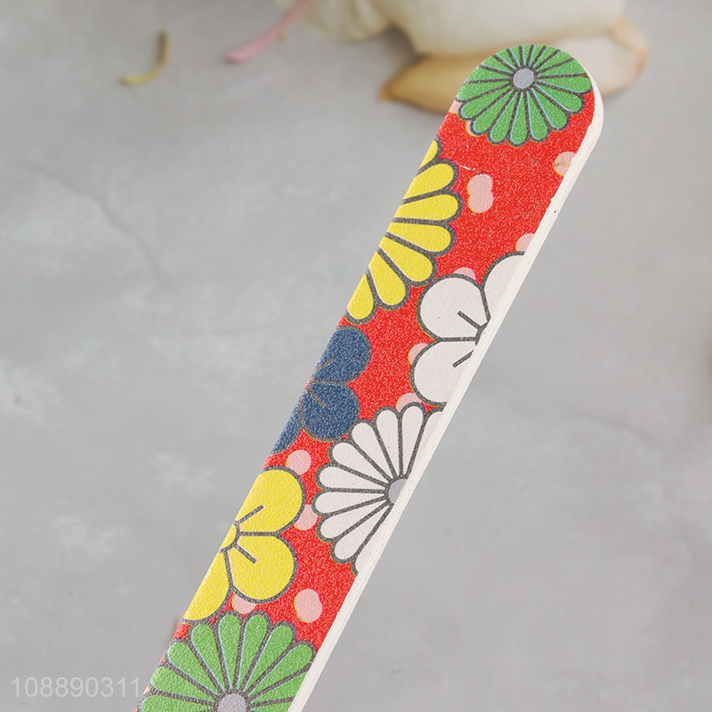 Hot selling 2pc durable double sided nail files for acrylic nails
