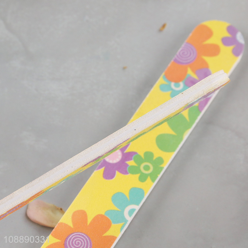 Factory price 2pc reusable double sided nail files manicure tool