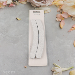 Wholesale 2pc double sided washable nail files for home salon use